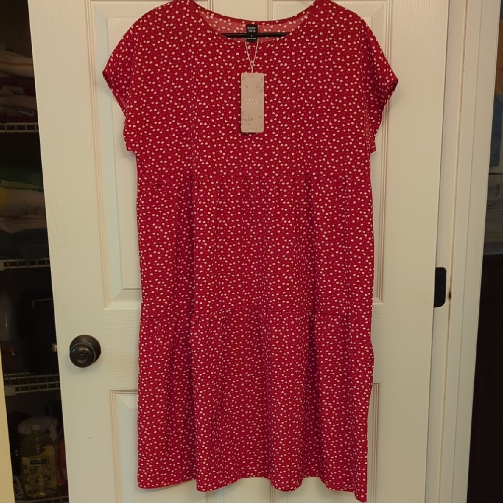 Emery Rose Red Hearts Dress